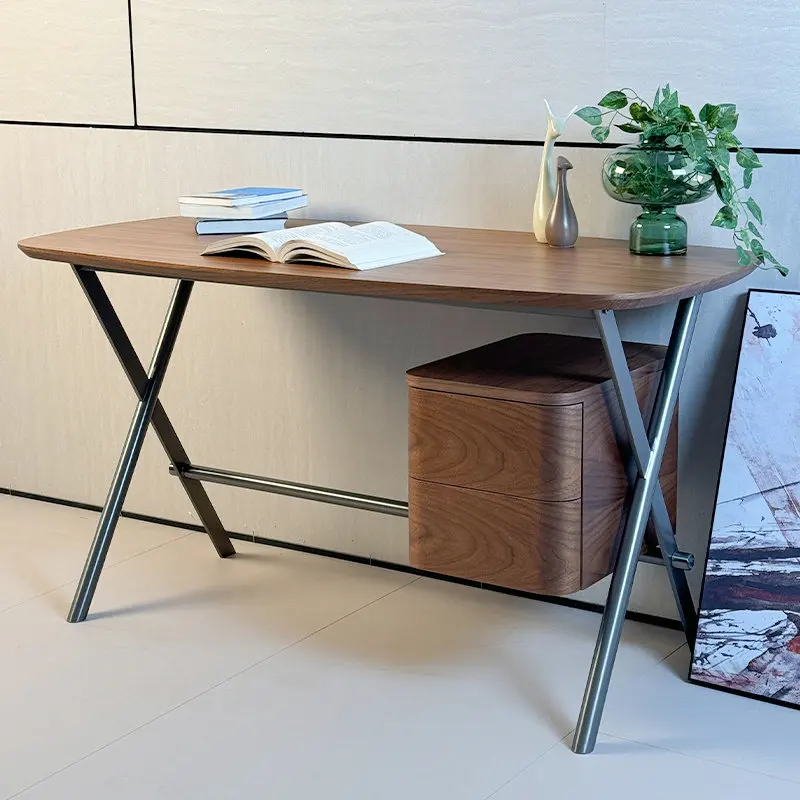 

# Wooden Italian Minimalist Writing Cheap Study Small Space Stand Storage Modern Home Office Computer Desk
