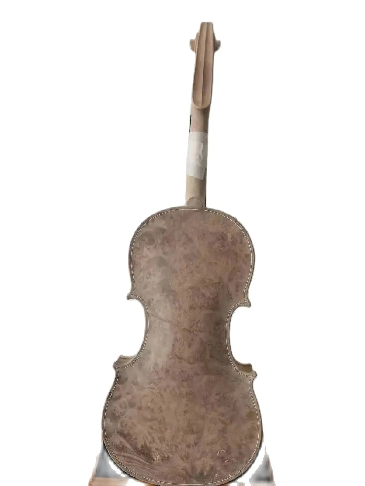 Violon 4/4 en érable à œil d'oiseau non verni, dos en bois, table en épicéa ancienne sculptée à la main, 3178