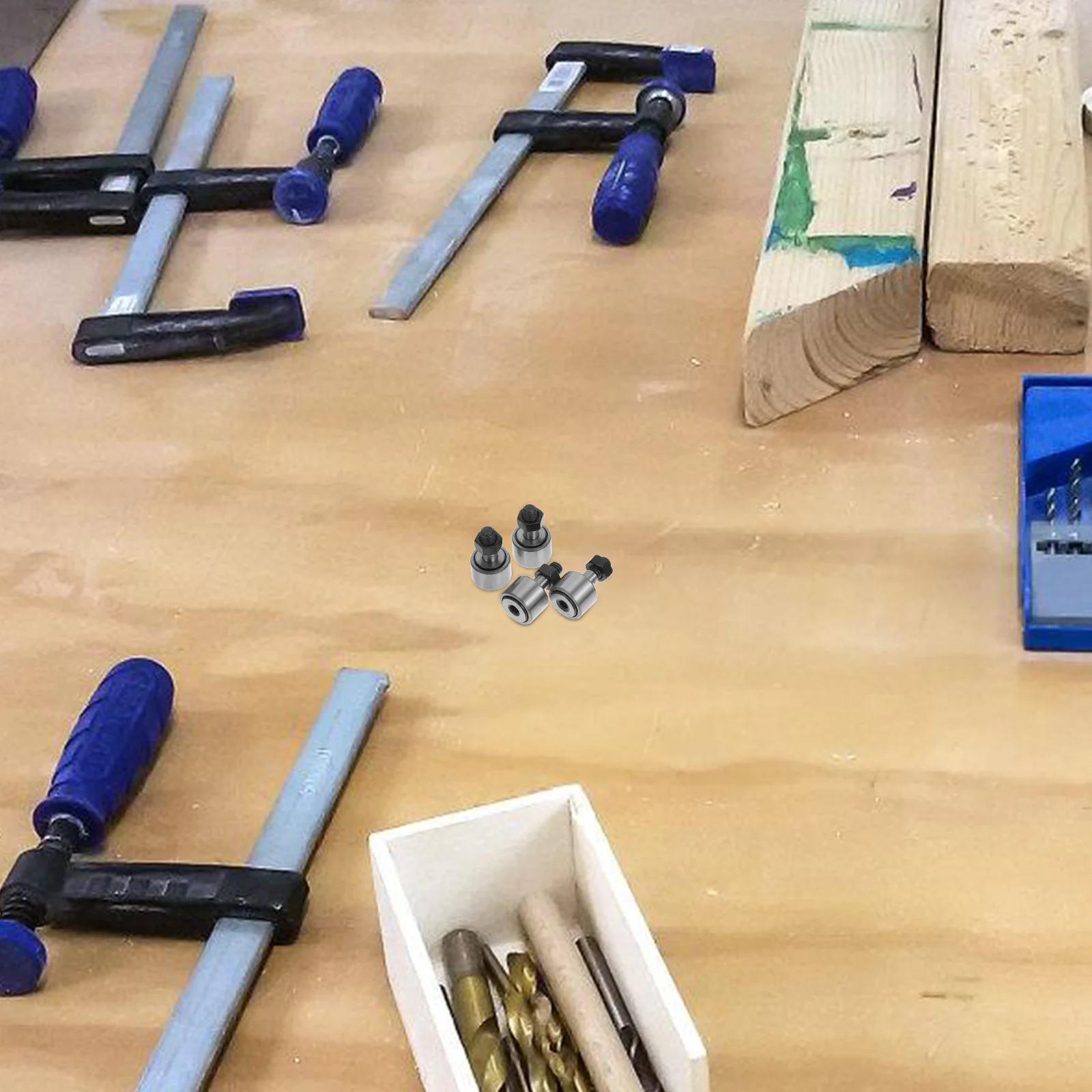 4 Stück Rollenlager, Bolzen, Nadelnockenfolger für Maschinenführungsschiene, robuste Ersatzlager