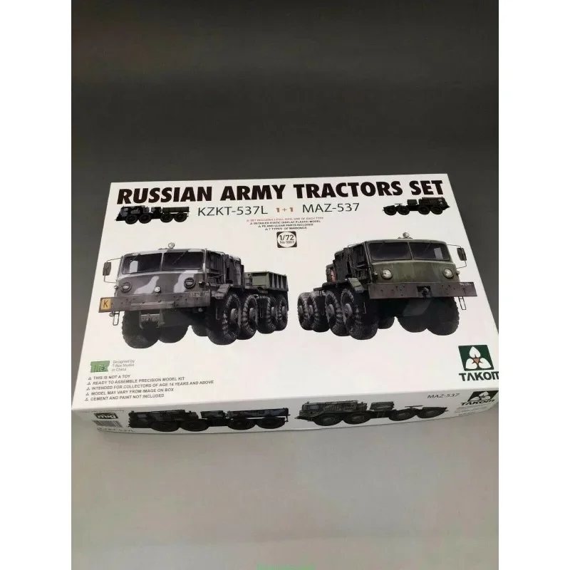 Takom 5003 1/72 Scale Russian Tractors Set - KZKT-537L & MAZ-537 [1+1]Model Assembly plastics model kit