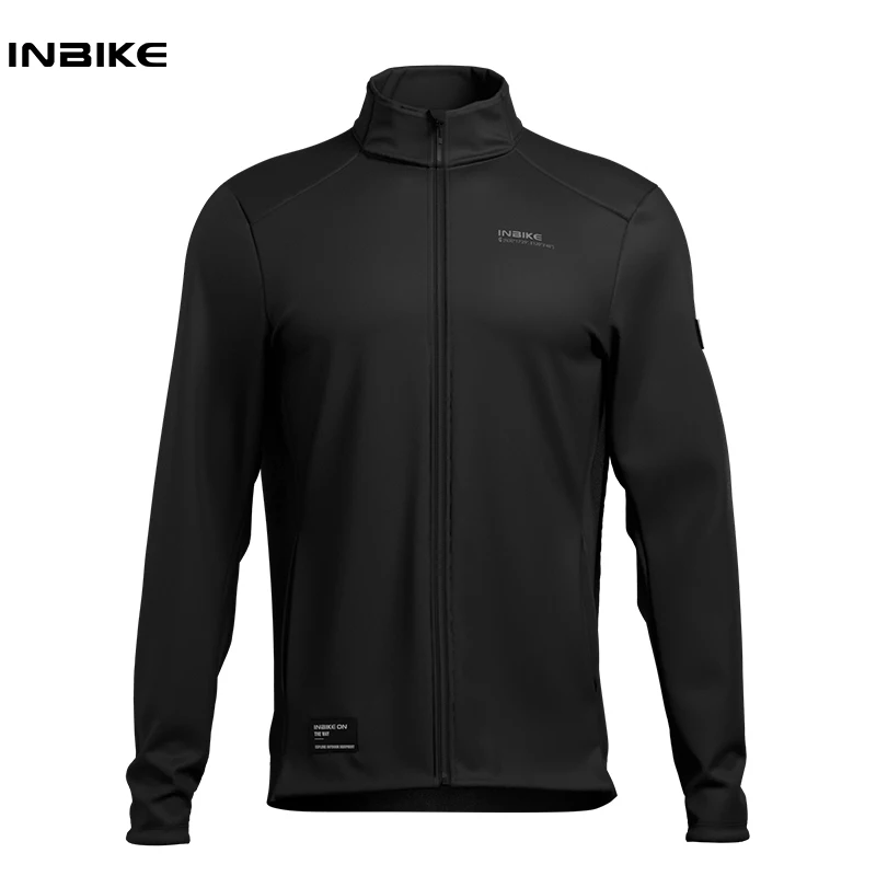 INBIKE Cycling Jackets Windproof Softshell Men's Winter Thermal Bicycle Clothing For Men Warm Fleece Road Bike Windbreaker