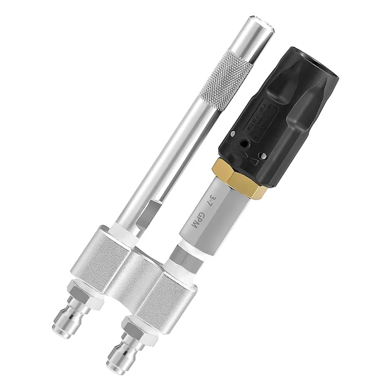 WORTHOWN-Shooter Tip M5 Twist Buse Sparatutto chimico a lungo raggio per 3-7 GPM, ugello per sapone a lungo raggio a connessione rapida da 1/4" per 3-7