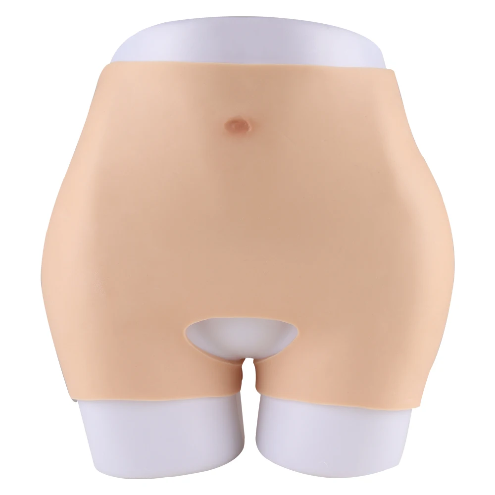 KnowU Silicone Hip Pants Open Crotch  Buttocks Thick Pants For Cosplay Transgender Drag Queen Thicken 3CM