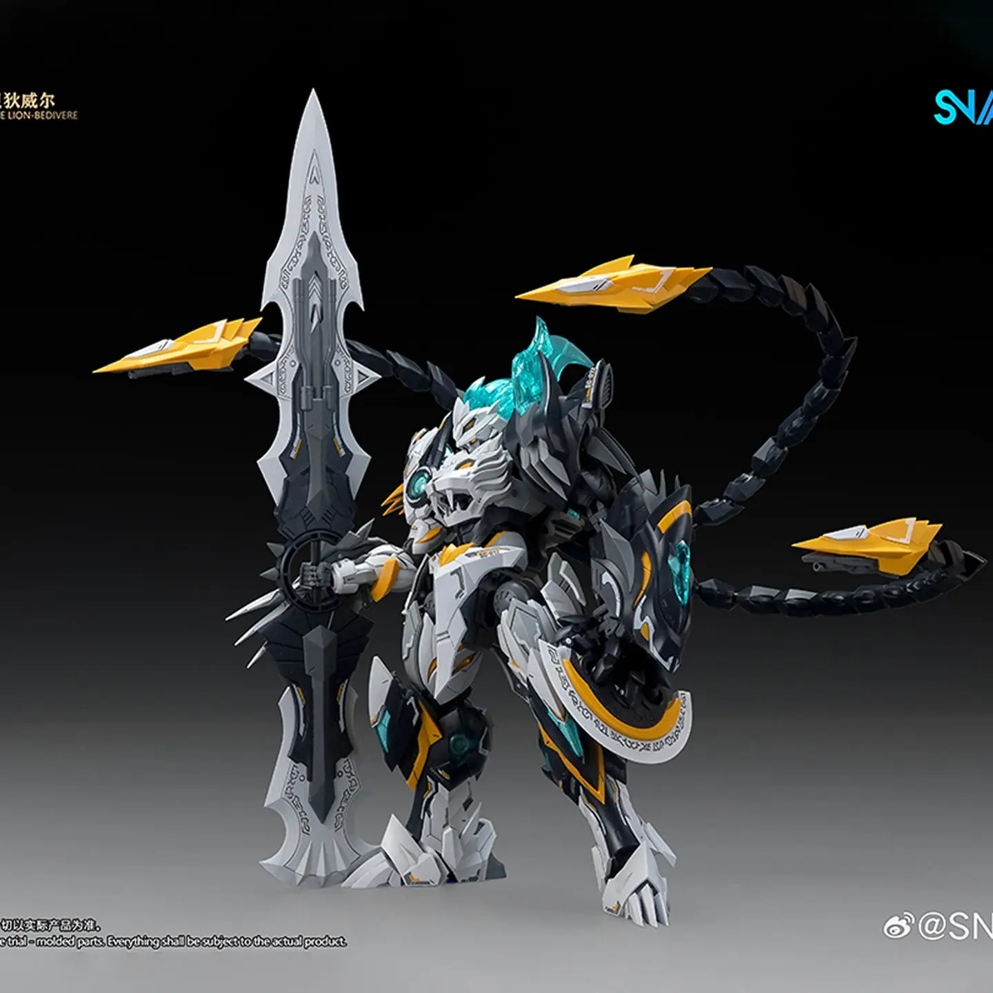 new-snaa-1-144-burst-lion-bedivere-mecha-model-round-table-knights-series-assembly-figure-with-claw-tail-cannon-collectible-gift