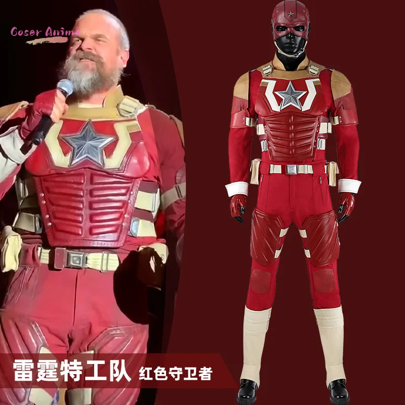 

Movie Thunderbolts Red Guardian Cosplay Costume Uniform Halloween Carnival Party Christmas Play Role Clothes Clothing