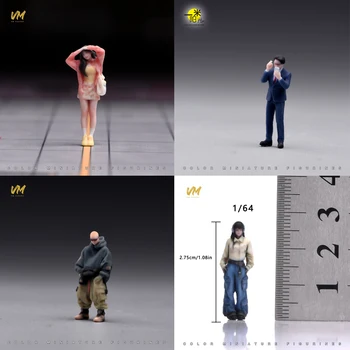 Miniature Figure 1/64 Scale Cool Youth Business Attire Female Male 3D Print Mini Doll For…
