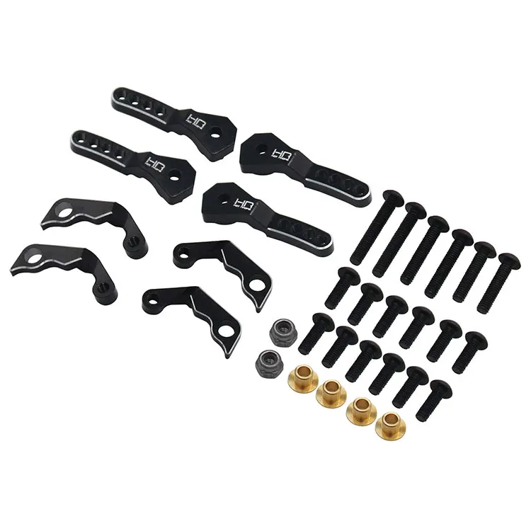 Hot Racing HR Aluminum Front Rear Shock Hoops Lift Kit Replaces TRA9726 for Traxxas TRX-4M 1/18 Crawler
