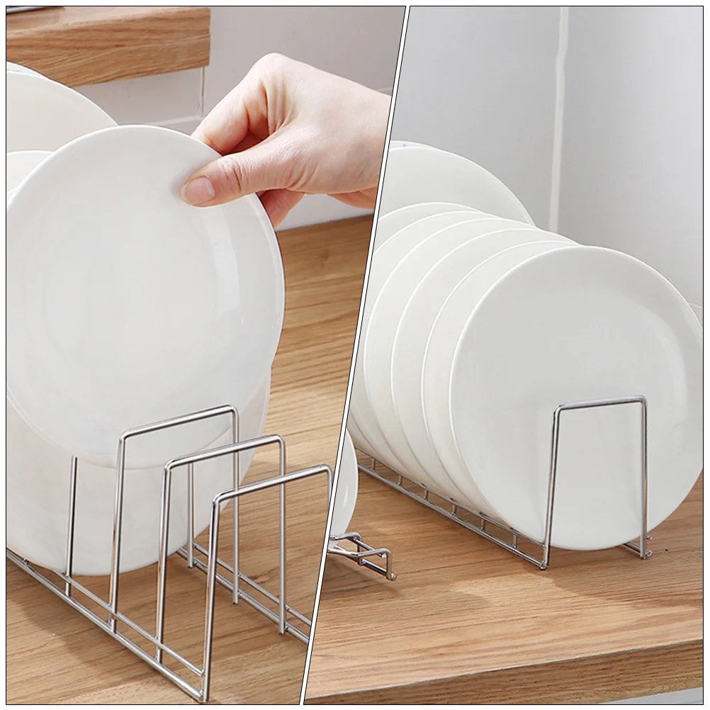 

Kitchen Storage Rack For Bowls Plates Pans Cutting Boards Draining Basket Organizer Multifunctional Plate Holder Saucer Storage