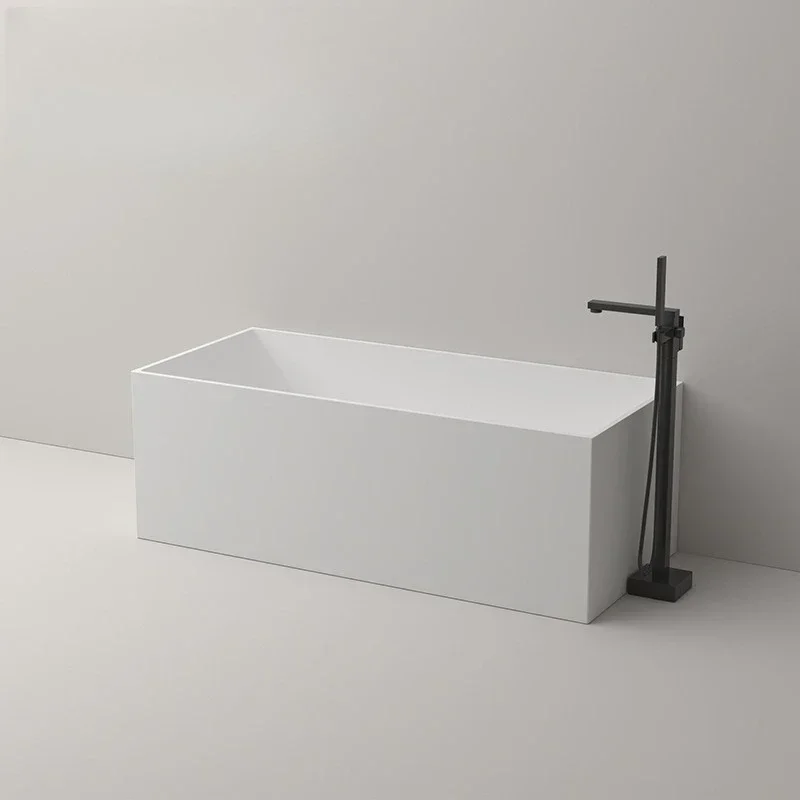 Square PMMA artificial stone bathtub Home hotel B & B bathtub Comfortable and comfortable