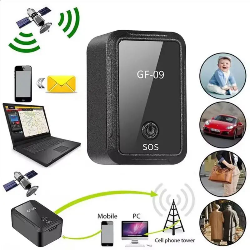 GF09 Magnetic Mini GPS Tracker Position App Anti-Theft Device WIFI LBS GSM GPS Tracking Device for Kids Pet Bag Wallet Location