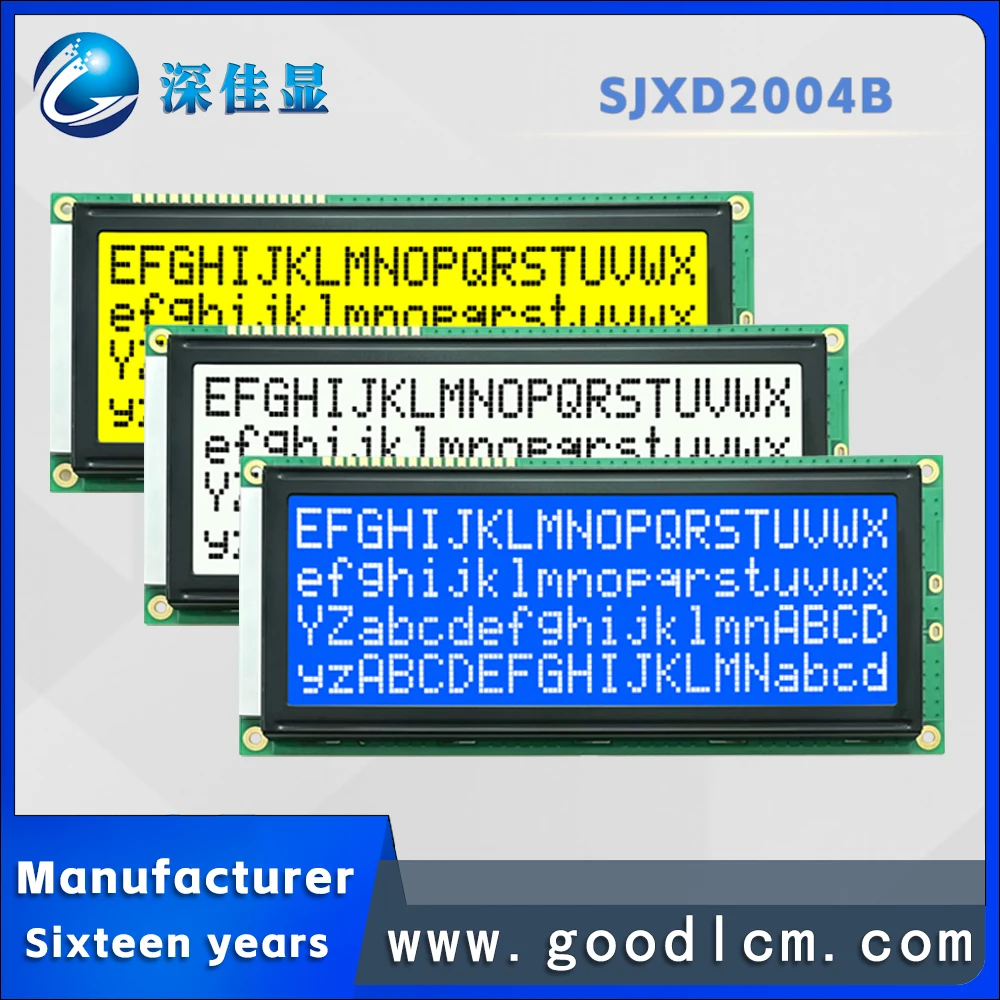 2004b Groot Karakter Dot Matrix Lcd Display Module 20*04 Lcd Module St7066 Of Aip31066 Drive 5V Stn Fstn Positief/Negatief