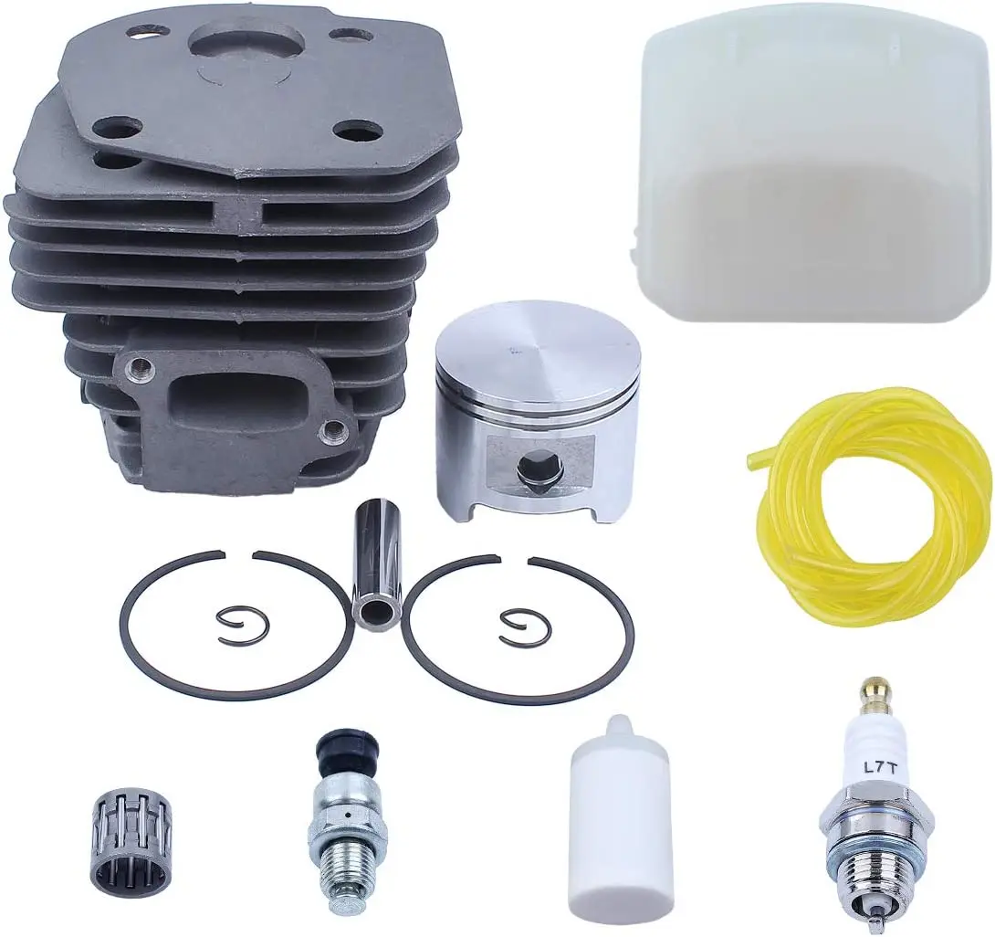 45mm Cylinder Head Piston Air Filter Switch Engine Kit Fit Husqvarna 353 351 350 346 346XP 345 340 Chainsaw Motor Rebuild Parts