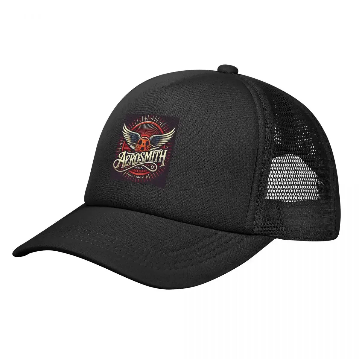 Rock Aerosmith Band Mesh Baseball Caps Snapback Mode Baseball Hüte Atmungsaktive Casual Casquette Outdoor Für Männer Und Frauen
