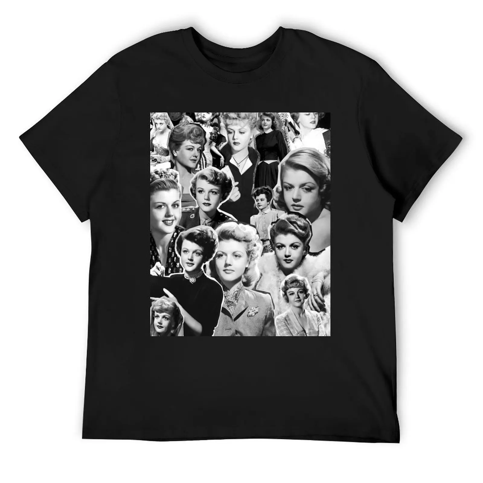 angela lansbury old hollywood icon T-Shirt vintage clothes blue lock luxury designer mens white t shirts