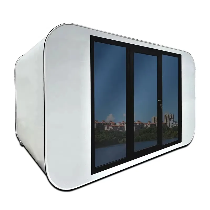 20ft Prefabricated Mini Mobile House Luxury Portable Tiny Container Office for Residential Site Use