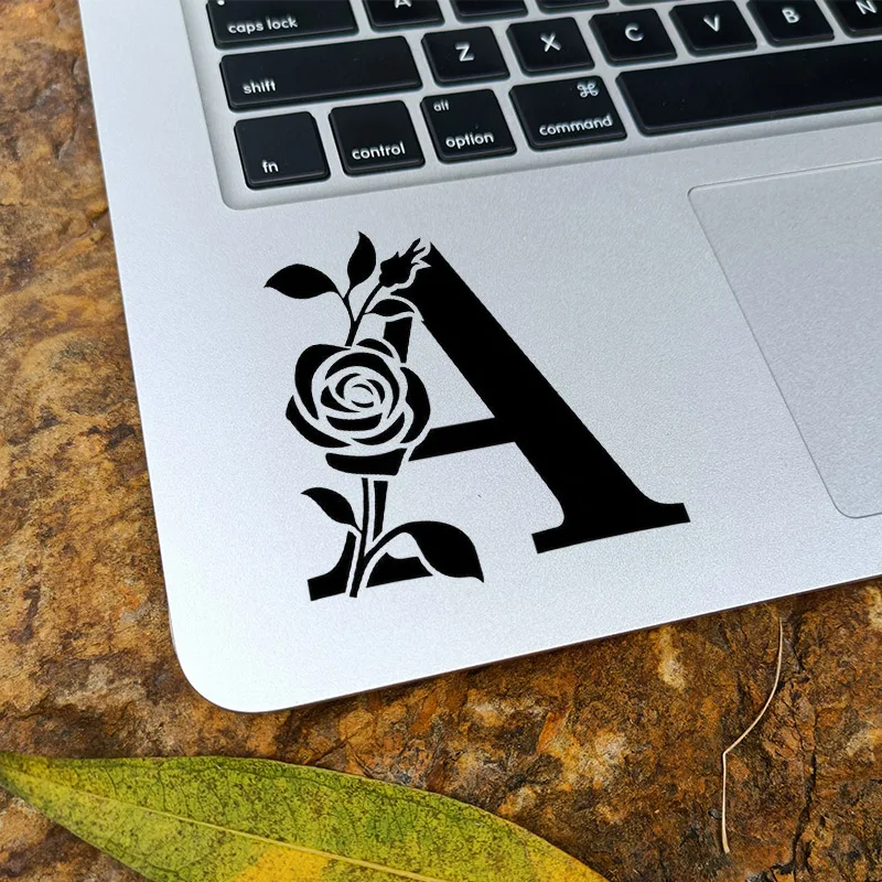 Rose A Creative Vinyl Laptop Sticker for Macbook Air Pro 14 Retina 13