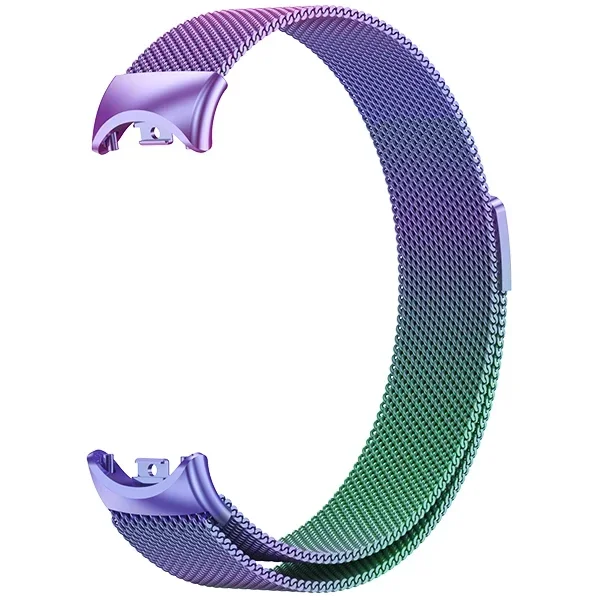 Xiaomi Mi Band 9/8 NFC対応 ミラネーゼループストラップ メタルマグネット式ブレスレット ベルト リストバンド アクセサリー