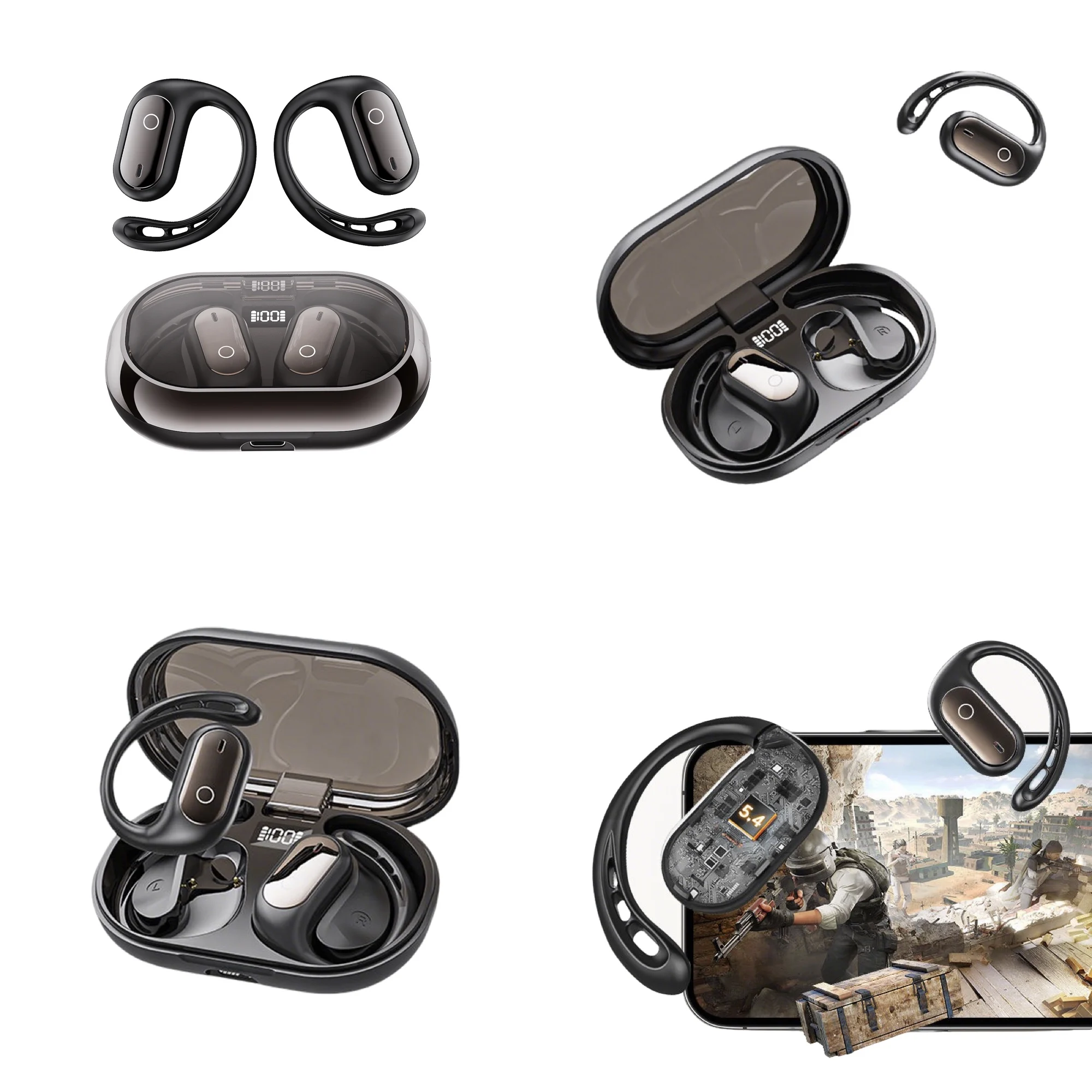 New Real Time Translator Headphones AI Language Translation Earbuds 144 Languages & Accents 3 in 1 OWS Ear Buds for Business
