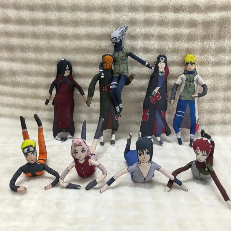 26Cm Naruto Itachi Uchiha Iron Wire Skeleton Posable Doll Change The Shape Freely Multi-Functional Glasses Stand Friend's Gifts