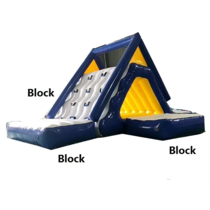 Inflatable Water Leading Slides  Slides Mobile Water Park Equipment Triangle Slides