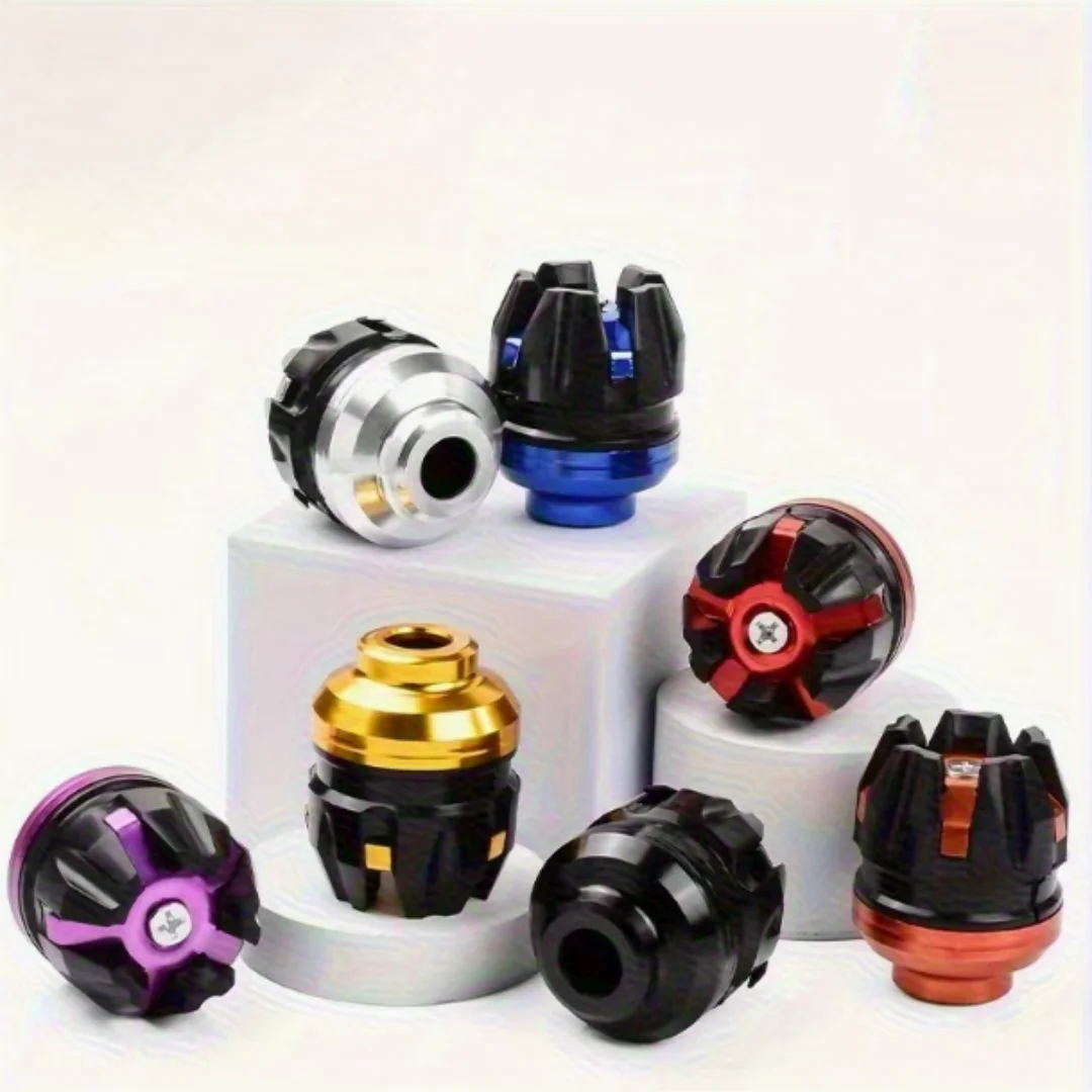 2 peças Protetor de Quadro Anticolisão Universal em Alumínio CNC para Garfo Dianteiro de Motocicleta, Scooter e E-Bike