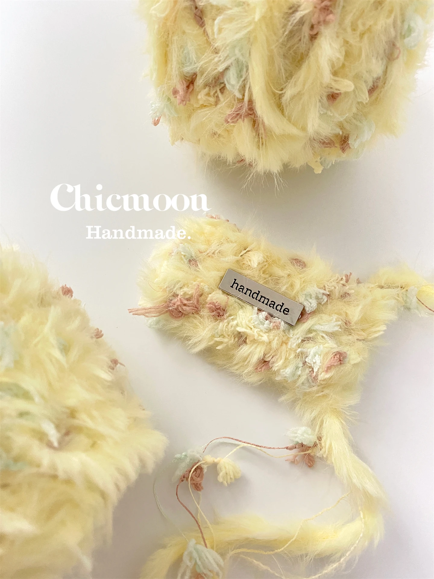 

[Chicmoon] Peppermint Butter Cake | DIY's Special Hand-mixed Wool Ball, Crochet Bag Scarf