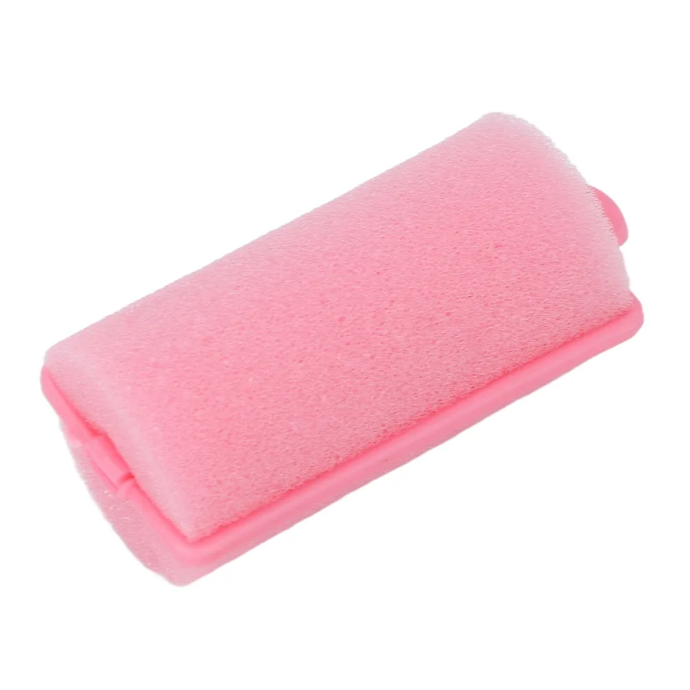 12pcs Styling Tool Soft Foam Sponge Hair Roller Pink Daily Hair Roller Set Flexible Portable Foam Hair Roller Home Salon