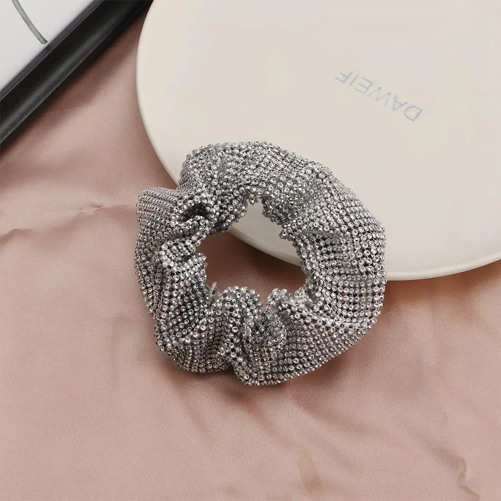 

Korean Style Hair Ties Crystal Hair Rope Elastic Hair Bands Ponytail Holder Big Sweet Rhinestone Scrunchies Hair Accessories