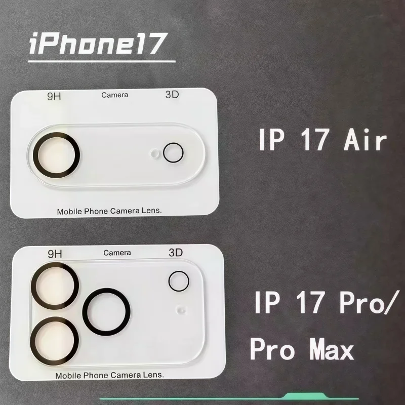 1Set 3D Lens Protector For IPhone 17 Pro Max 17Pro 17Air Anti Fall Camera Lens Glass For IPhone 16ProMax 17ProMax Lens Cover