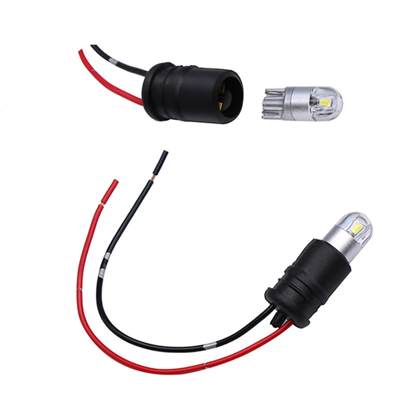 T10 W5W 168 194 Light Bulb Socket Connector Extension Cable Adapter DC 12V For Car Truck Boat Interior Dashboard License Plate L