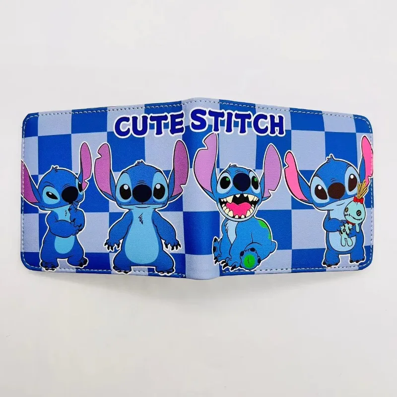 Monedero portátil de Anime Stitch para niñas y niños, cartera elegante y Simple, cosas lindas, Kawaii, gran capacidad, nuevo