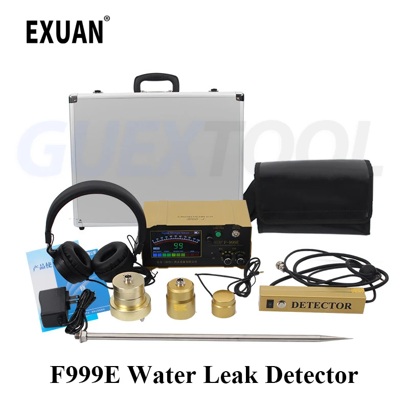 F999E Electronic WaterPipe Leakage Detector For Water Pipe Tube Water Leakage Industrial Underground Pipeline Leakage Detector