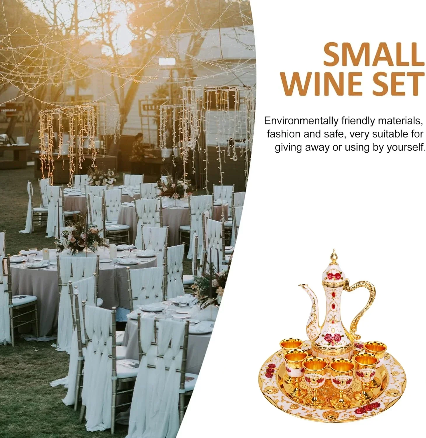 Dispenser Decanter anggur bergaya Vintage, perlengkapan minum pernikahan, koleksi cangkir anggur melayani piring Rumah, perlengkapan liburan pernikahan