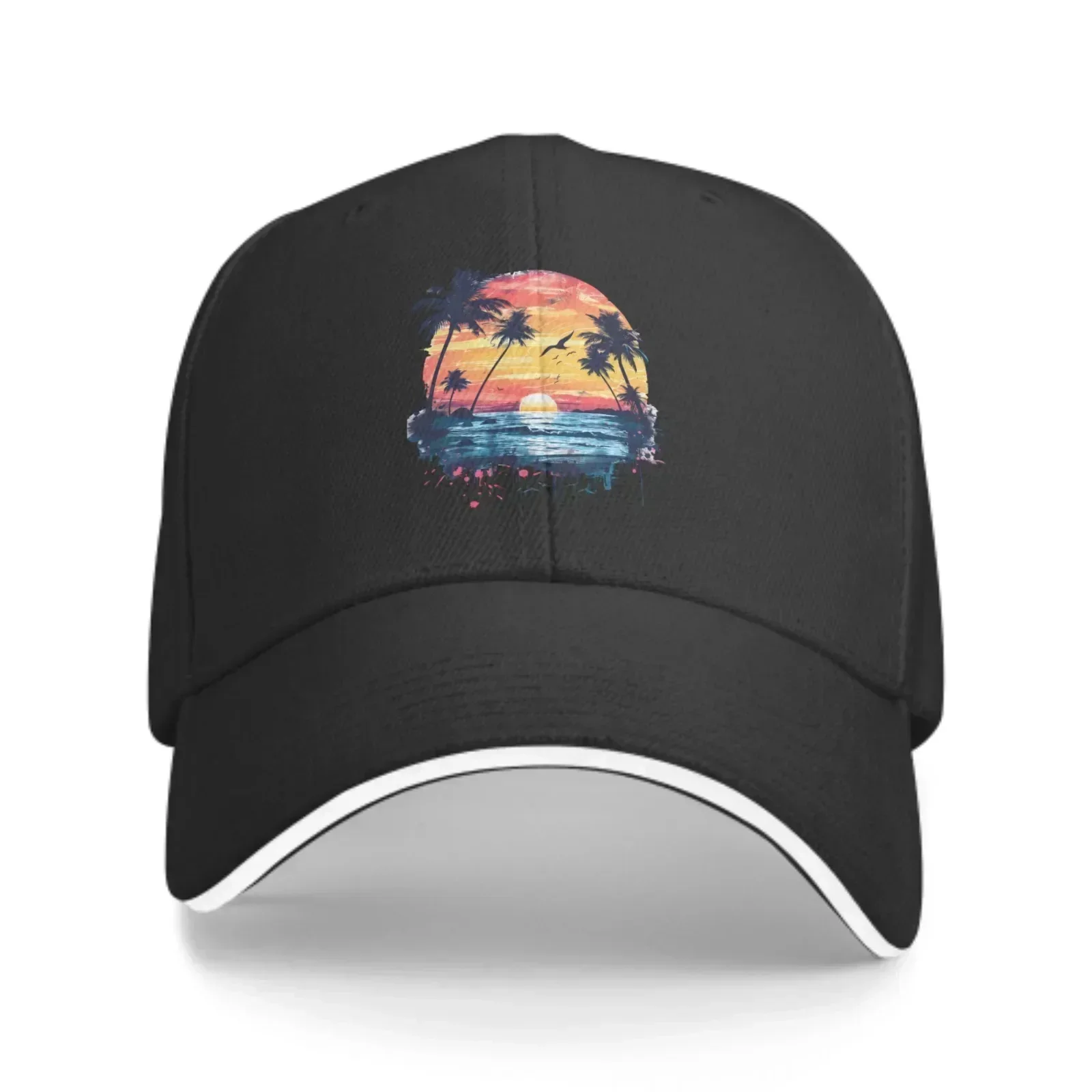 New Tropical Printed Baseball Caps Fashion Casquette For Men Women Adjustable Casual Trucker Hats For Sports Outdoor Activities