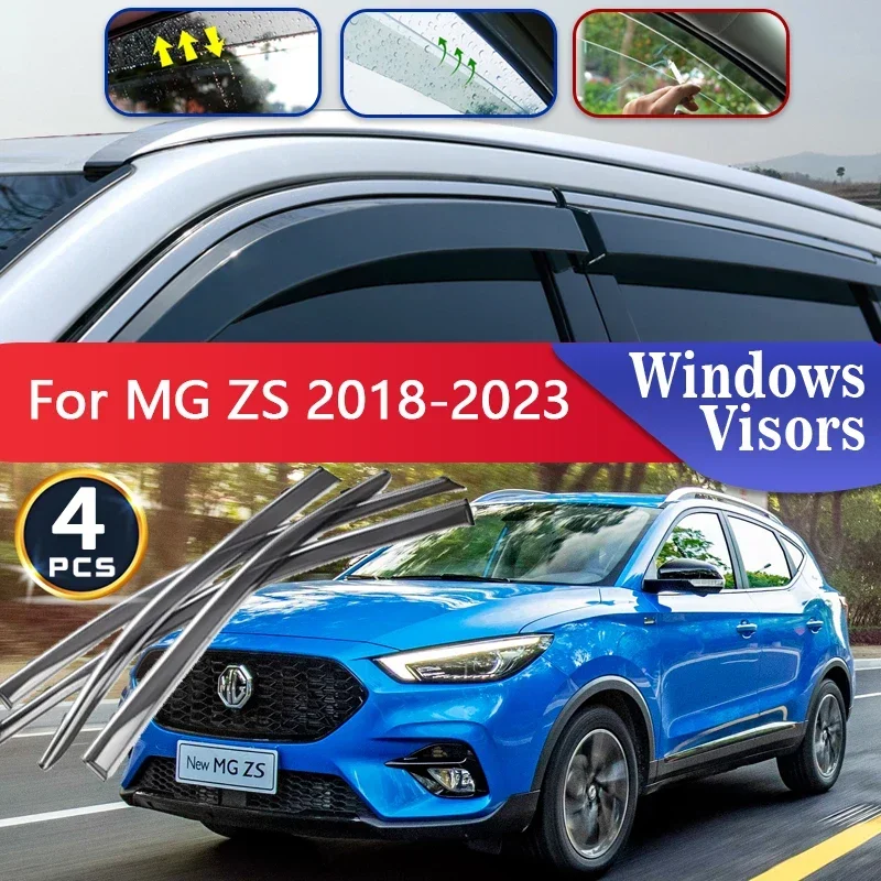 

Car Side Window Deflectors For MG ZS EV MGZS ZST ZX 2023 2022 2021 2020 2019 2018 Auto Windshield Rain Eyebrow Guard Sun Visor