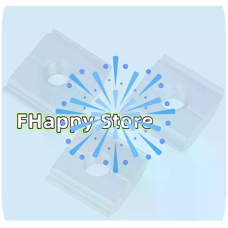 [MA]5pcs 21.2mm 22.3mm 23.7mm Solar Panel Mounting Aluminum Alloy Bracket End Mid Clamp T-Blocks Square Nuts M8 T-Sliding Nut