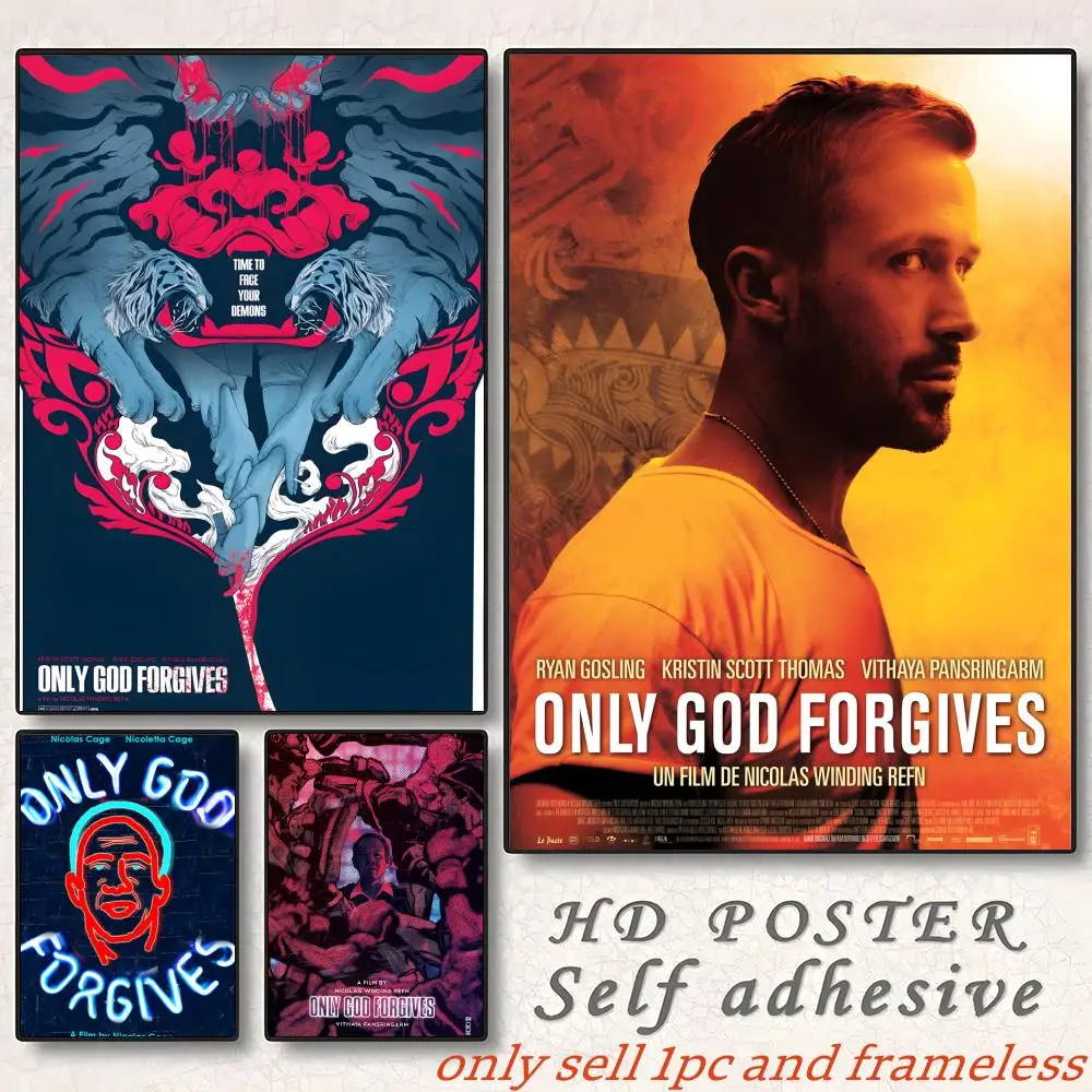 Crime Movie O-Only God Forgives Poster Gift with prints Home bedroom living room decoration promotion and display