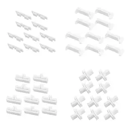 10PCS T/Cross/Three-way Type Cross Buckle Fixing Clip White Plastic Partition Extension Buckle Drawer Partition Accessories