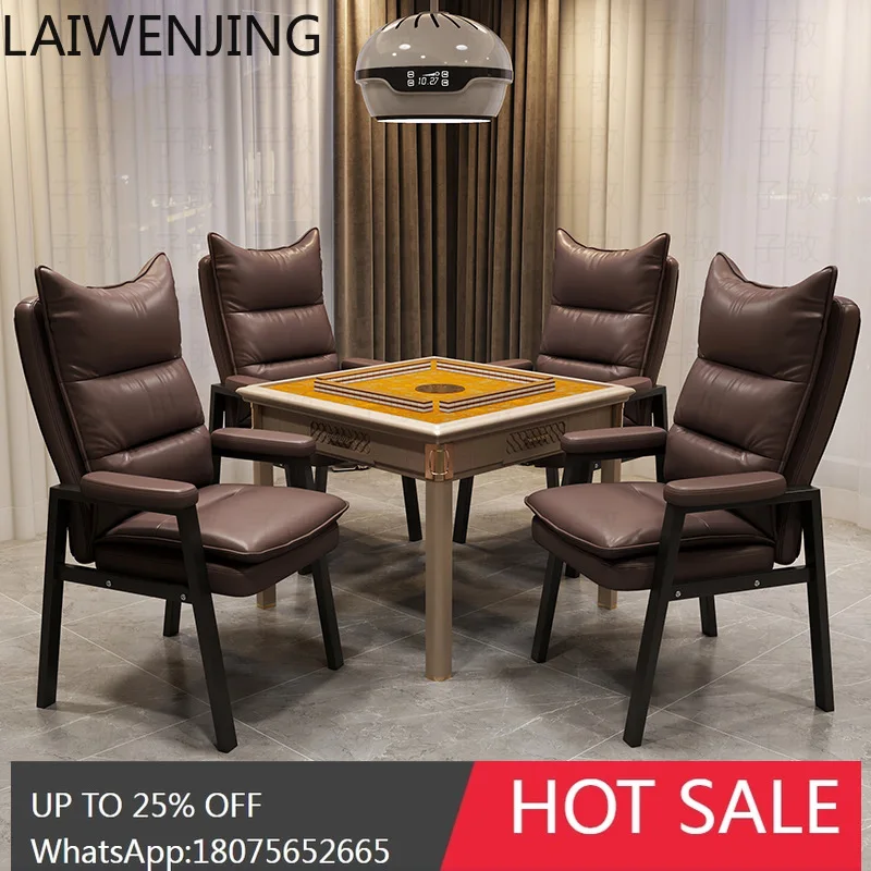 HLZ Mahjong Chair for Game Room, Comfortable Long-Sitting Chair for Tea House and Office