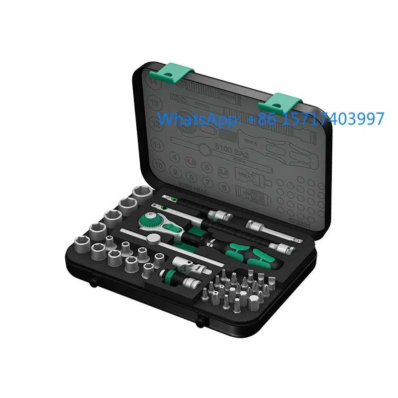 Ratchet Wrench Set 8100 Quick Sleeve German Screwdriver Batch Auto Repair Toolbox