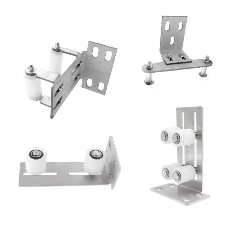 201 Stainless Steel Sliding Gate Nylon Guide Wheel Track Roller with Stopper