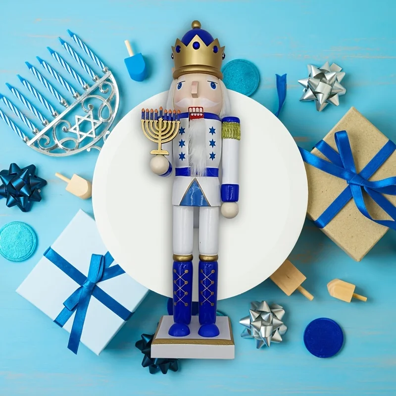 New Jewish Light Node Candlestick Christmas Nutcracker Home Decoration Ornament Christmas Gift