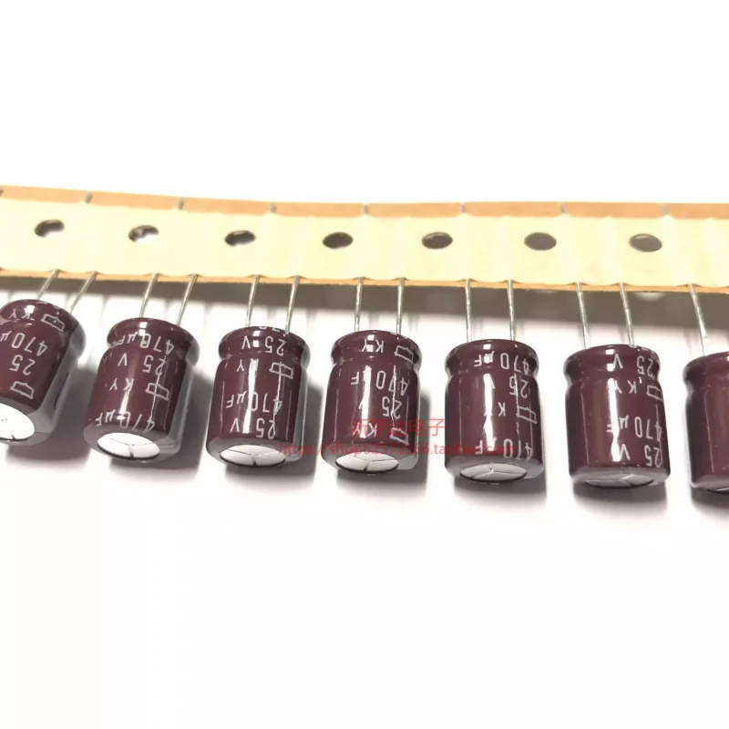 

10-100PCS Black Diamond 25V470UF 10X12.5 KY series long-life electrolytic capacitor 470UF25V