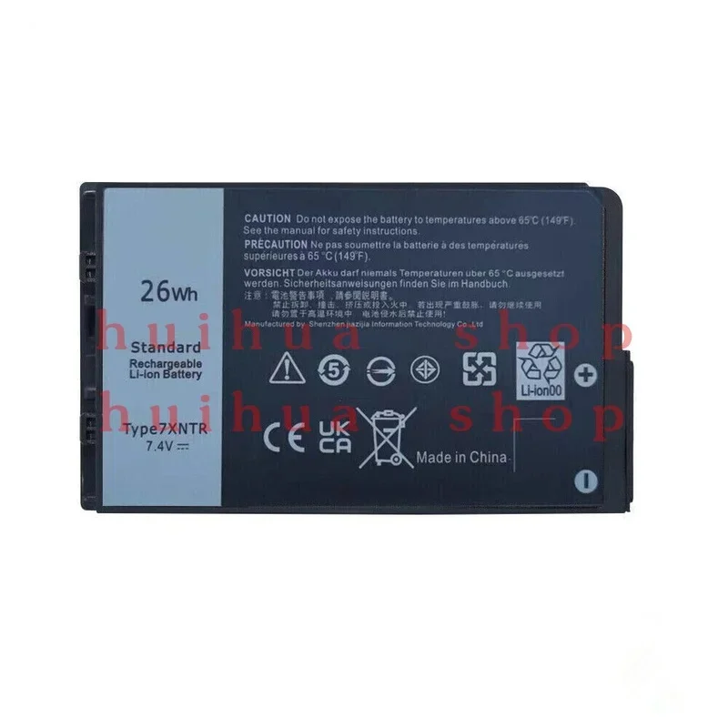 7XNTR Battery For Dell Latitude 7202 7212 Rugged Extreme Tablet Series 26Wh 7.4V zm