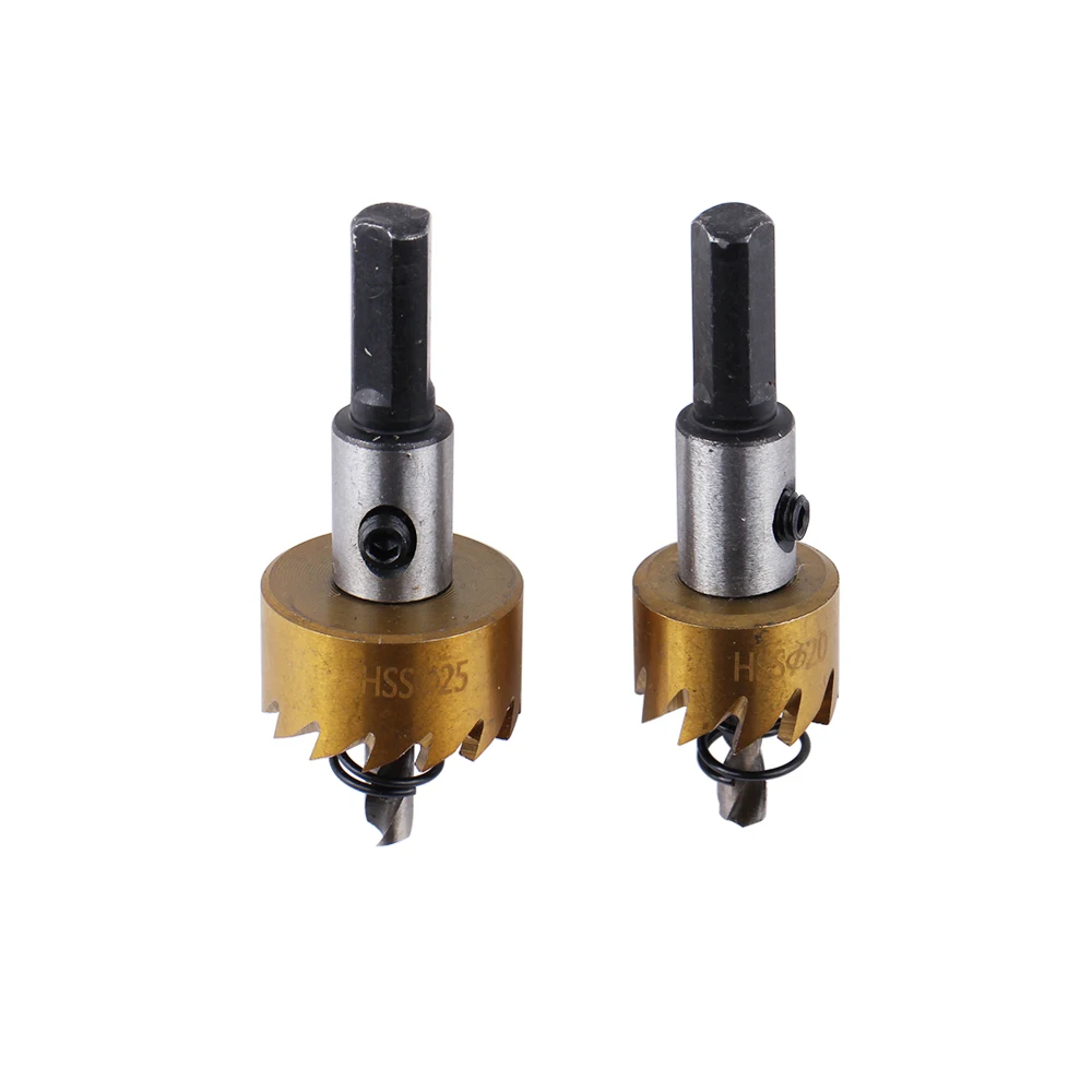 TECHSTABLE High speed steel hole opener Drill Bit Set for Metal  alloy stainless steel metal open hole metal  Drilling Bits