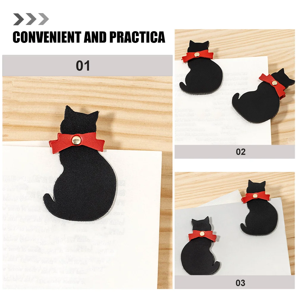 

3Pcs Cat Bookmarks Cute Page Markers Small Decorative Reading Accessories Fun Bookmarks for Students Book Lovers Gift