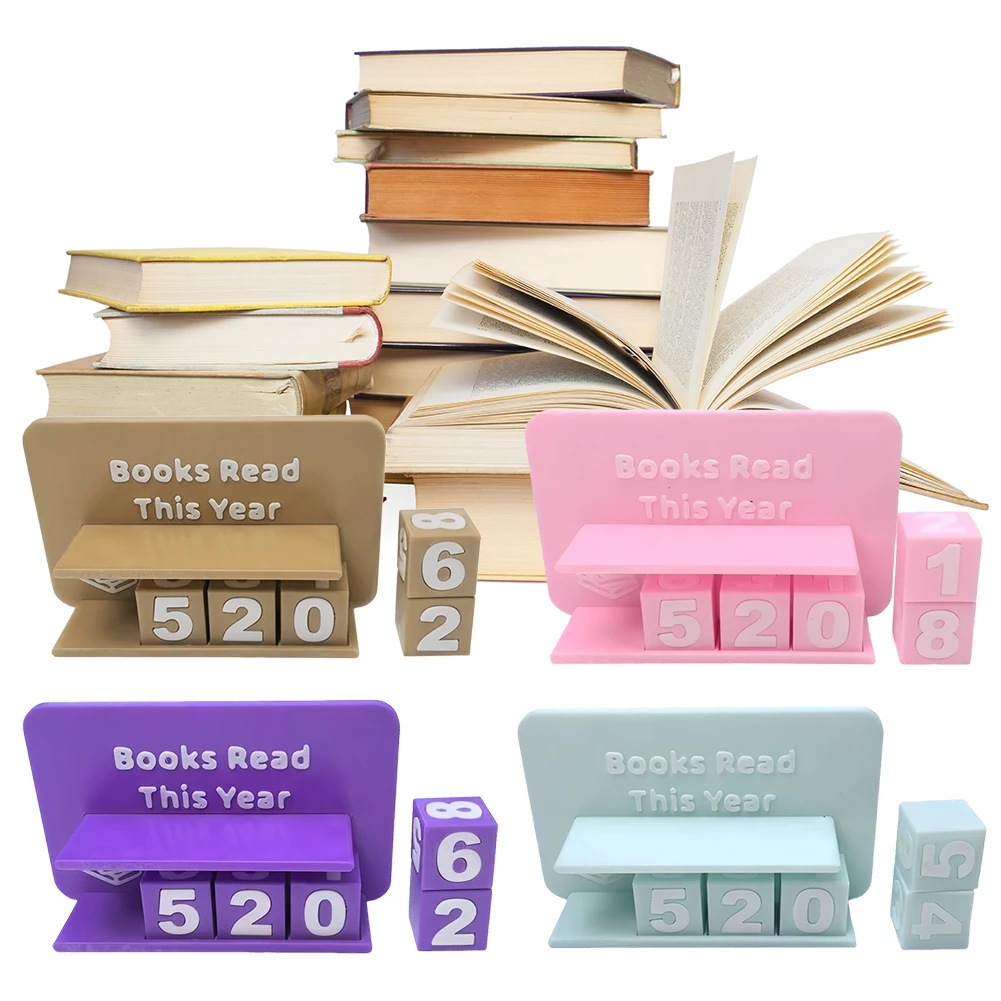 Books Read This Year Book Read Tracker Wear Resist Small Book Counter Book Counter Sign for Teachers Writers Library Lovers