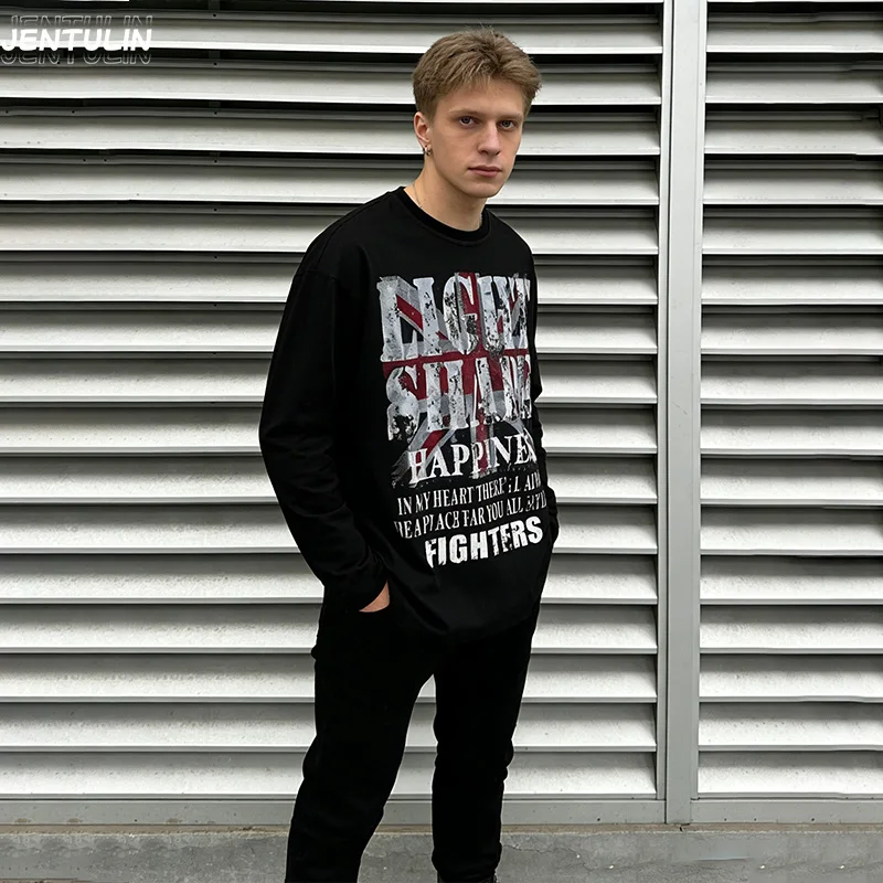 Harajuku Fashion Gothic Grafik-Sport-T-Shirt für Herren und Damen, lockeres, trendiges Oberteil, Retro, lässig, bequem, langlebig, Trainingskleidung