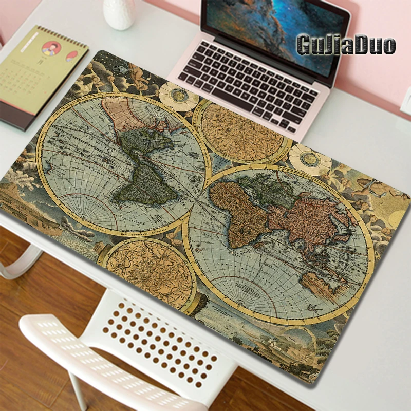 400x900 Gamer Large Size Map Mouse Pad Computer Table Pad XXL Anti Slip Desk Mat Gaming Hoom Accessories PC Art Mousepad Carpet