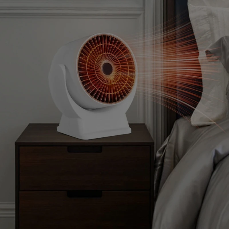 Mini ventilador calefactor portátil para escritorio, calentador eléctrico espacio cálido para invierno, para hogar, envío